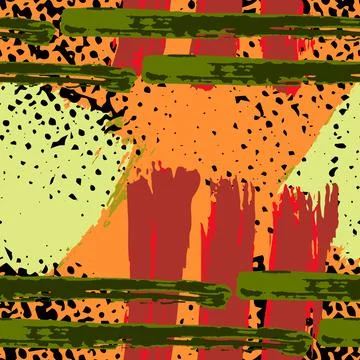 Abstract creative seamless pattern Stock Illustration