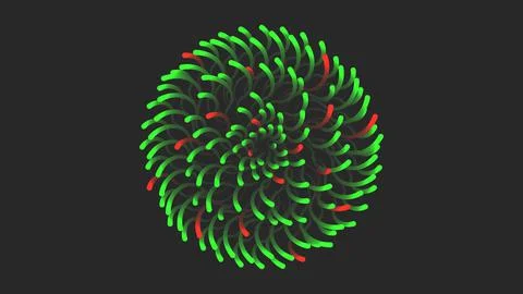 Abstract creative shape original background, ball of thin intersection light  Stock Illustration