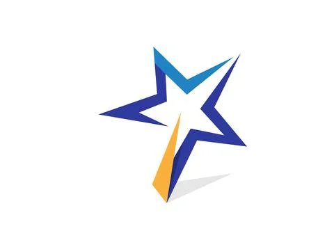 Abstract creative simple star shape vector Stock Illustration