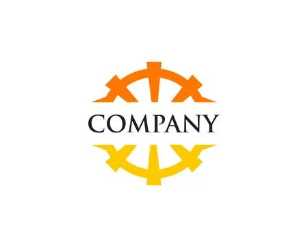 Abstract creative sun logo design Stock Illustration