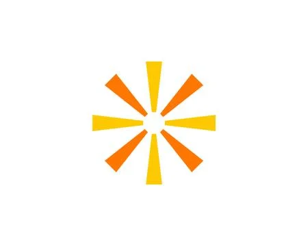 Abstract creative sun logo design Stock Illustration
