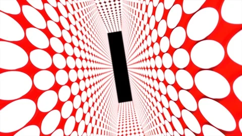 Abstract creative tunnel with dots. Geometric design, swirling, Stock Footage 114135448