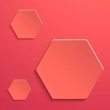 Abstract creative vector image with hexagons in modern style. 스톡 일러스트