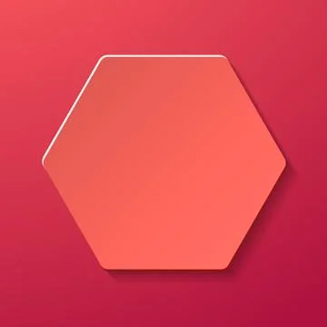 Abstract creative vector image with paper hexagon. 스톡 일러스트