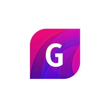 Abstract creative web icon company G sign letter logo vector design Stock Illustration