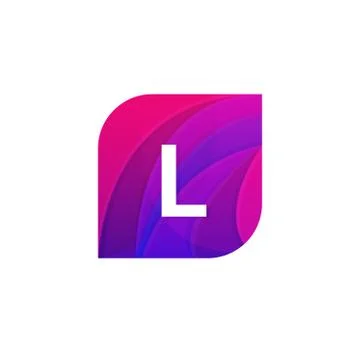 Abstract creative web icon company L sign letter logo vector design Stock Illustration