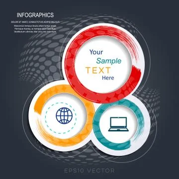 Abstract creative website design template Illustrazione stock