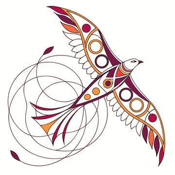 Abstract Creativity Symbol Dynamic Flowing Geometry Stock Illustration