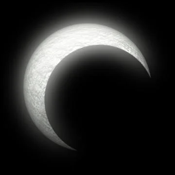Abstract Crescent Moon Stock Illustration