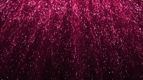 Abstract crimson digital background animation. Rose glowing particles and lines Stock Footage 245666813