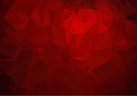 Abstract crimson polygonal background for web Stock Illustration