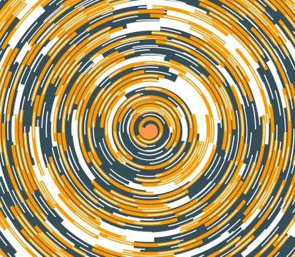 Abstract cropped circular background Illustrazione stock