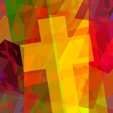 Abstract cross background Stock Illustration