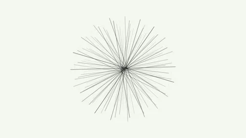 Abstract Cross Lines Forming Dynamic Patterns on Clean White Backdrop 库存影片 332886470