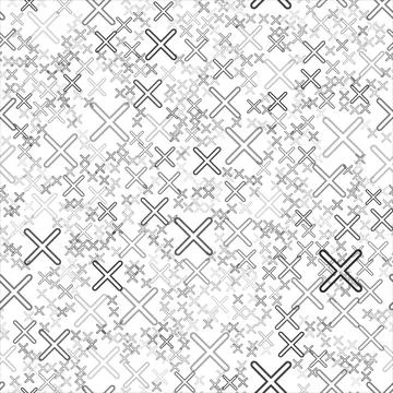 Abstract Cross random Pattern. Geometric decorative background. Ornament can be Illustrazione stock