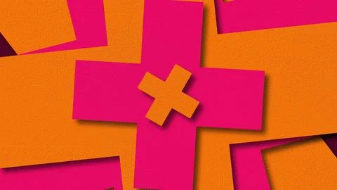 Abstract cross shapes Stock Illustration