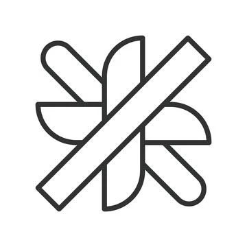 Abstract crossed shape, icon in line design. abstract, cross, shape, geometric Stockillustratie