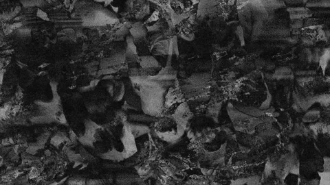 Abstract crowd motion blur with high contrast monochrome textures, flowing .. Stock Footage 346658600