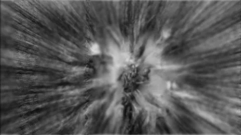 Abstract crowd movement in high motion blur, urban pedestrian flow, monochr.. Stock Footage 346658599