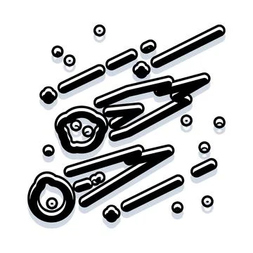 Abstract crowd of people moving forward illustration Stock Illustration