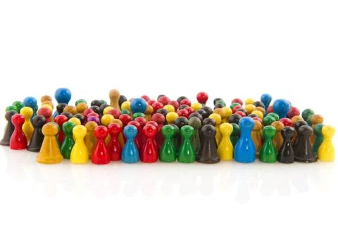 Abstract crowd Foto stock