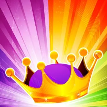 Abstract crown Stock Illustration