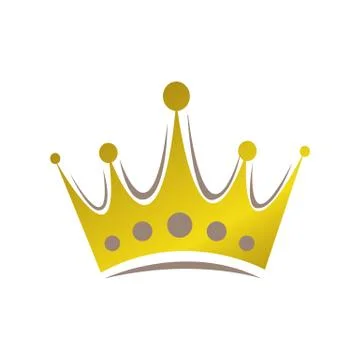 Abstract Crown Logo Vector Royal King Queen abstract design Stock Illustration