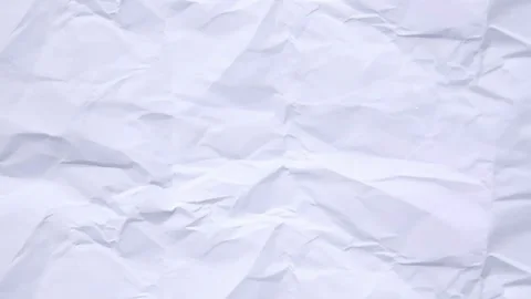 Abstract Crumpled Paper Texture Transition | Animated White Wrinkled Background Stock Footage 320001750