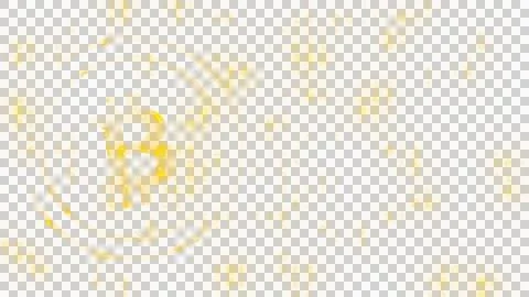 Abstract cryptocurrency tech graphic on transparent background. Stock Illustration