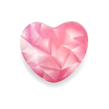 Abstract Crystal Heart Stock Illustration