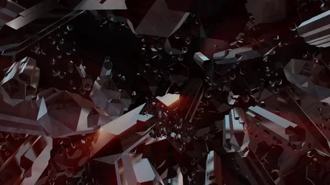 Abstract Crystal Morph Animation Stock Footage 71072895