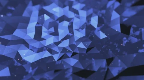 Abstract crystal Night sky reflection Glossy wave Rotation animation Stock Footage 57321882