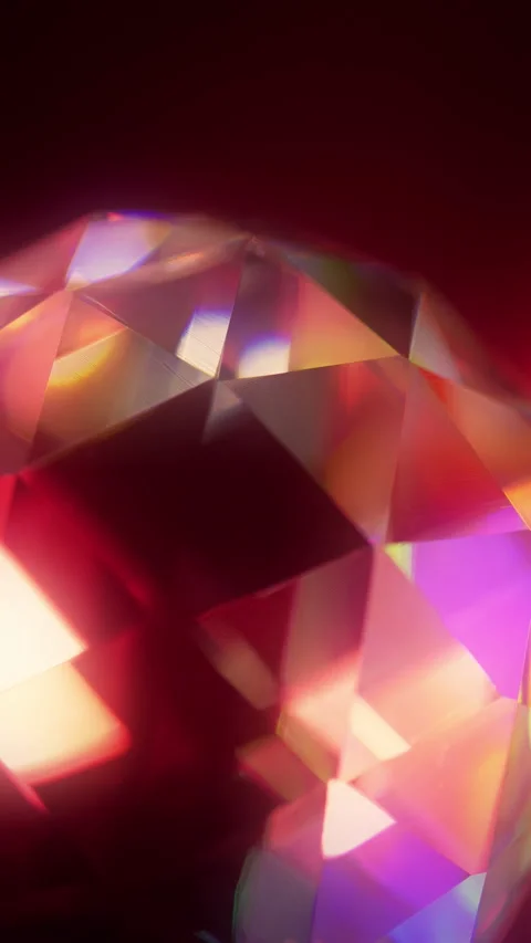 Abstract crystal orb glows in kaleidoscopic light Stock Footage 345005868