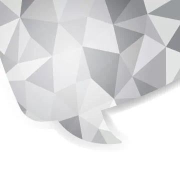 Abstract crystal speech bubble. EPS 10 Stock Illustration