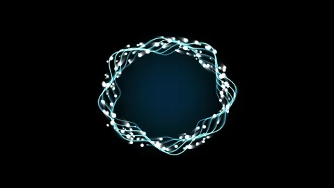 Abstract Crystalline Fluid Vortex Ring Seamless Loop Stockbeeldmateriaal 348129690