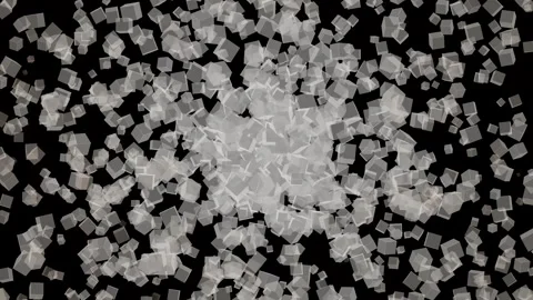 Abstract Crystals forming and dissolving in slow motion against a dark back.. Stock Footage 340942429