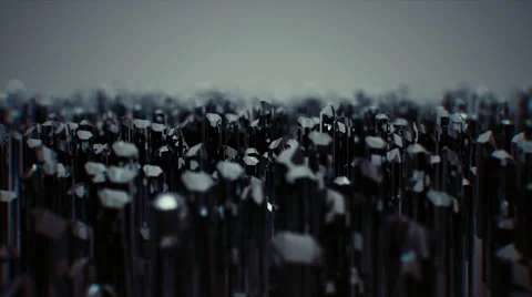 Abstract Crystals Random Motions, 4k Loopable 3d Animation Stock Footage 64746853