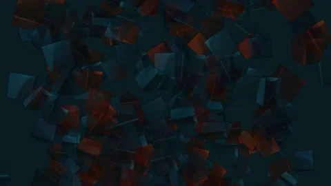 Abstract cube animated background Video stock 209485107