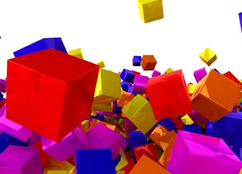 Abstract cube background Stockillustratie