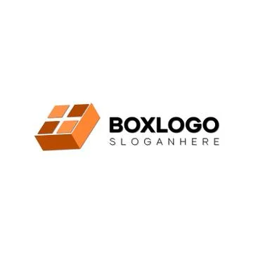 Abstract cube box logo. logo design with a box or cube shape. Stock Illustration