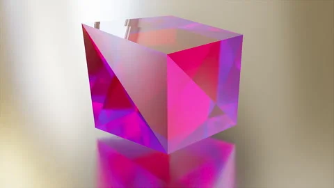 Abstract cube deformed Stock Footage 243132004