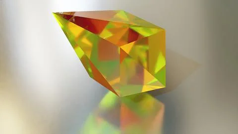 Abstract cube deformed Stock Illustration