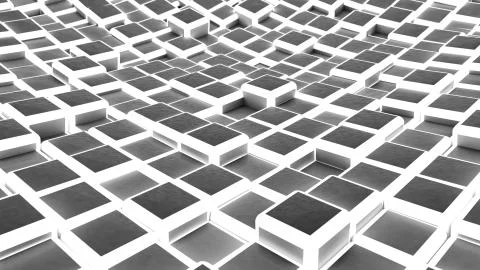 Abstract Cube Floor Pattern Stock Illustration