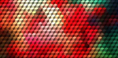 Abstract cube geometric background Stock Illustration