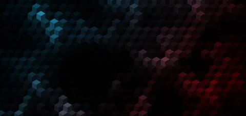 Abstract cube geometric background Stock Illustration