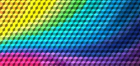 Abstract cube geometric background Stock Illustration