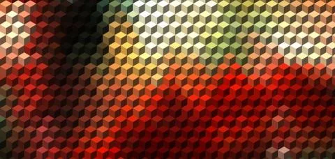 Abstract cube geometric background Stock Illustration