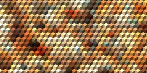Abstract cube geometric background Stock Illustration