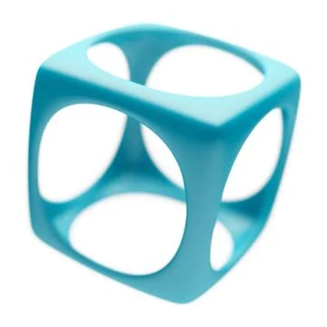 Abstract cube Stock Illustration