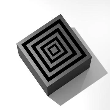 Abstract cube 库存插图